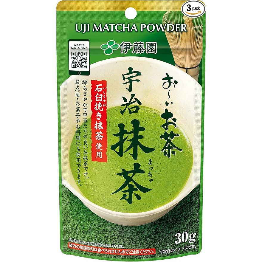 ITOEN Oi Ocha Uji Matcha Powder, 30g (Pack of 3)