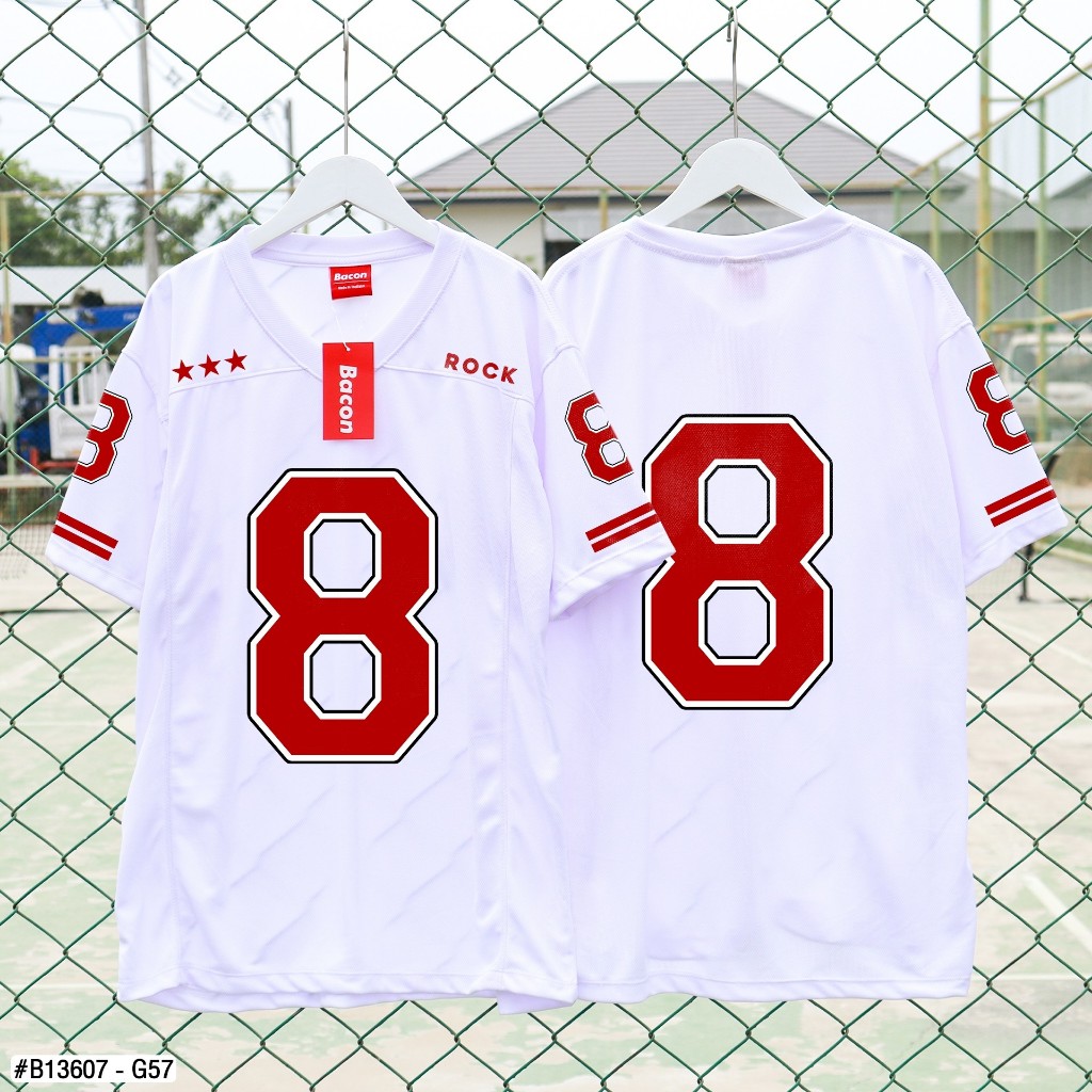 เสื้อแฟชั่น เสื้อกีฬา เสื้อเบสบอล หมายเลข 8