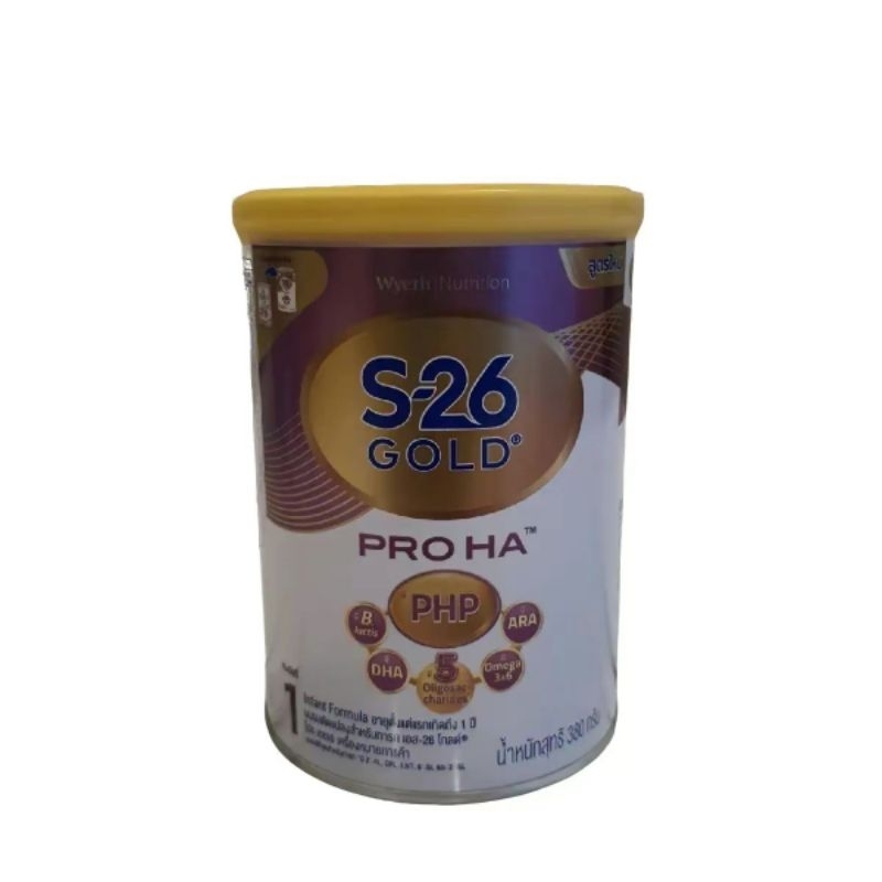 ( 1 กระป๋อง = 380 กรัม ) S-26 GOLD PRO HA สูตร1 ขนาด 380 กรัม