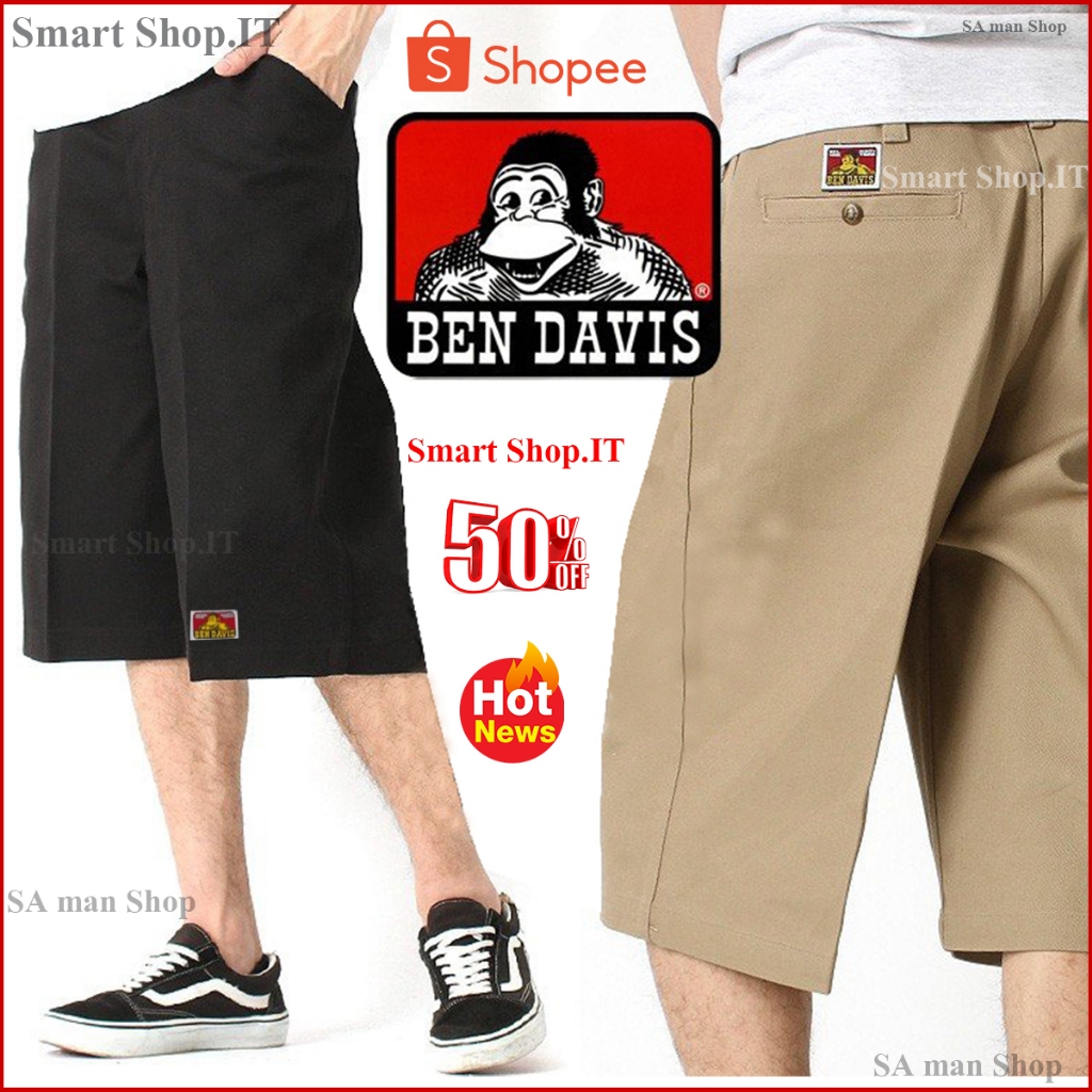 กางเกง BEN DAVIS ขาสั้น 5กระเป๋า กางเกงขาสั้นผู้ชาย ทรงสวย คุณภาพดี ทรงขากระบอก เบนเดวิสขาสั้นผู้ชาย