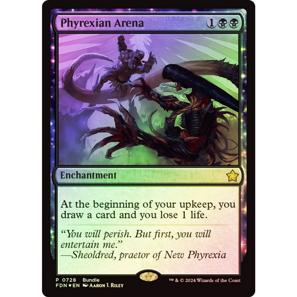 MTG : Promotional: Phyrexian Arena (Bundle Foil - FDN)