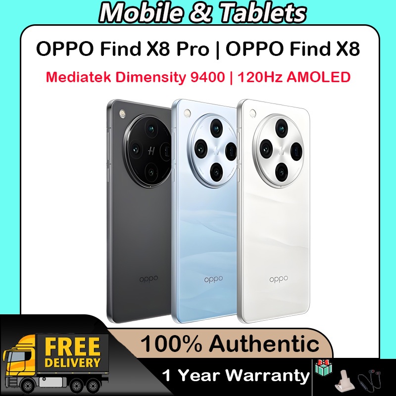 OPPO Find X8 Pro Mediatek Dimensity 9400 OPPO Find X8 Dimensity 9400 (Support Google Play & Thai)