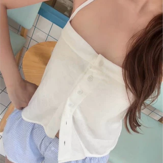 BABEJUB.X l TIANA TOP เสื้อคล้องคอแบบผูก ลายฉลุหัวใจ น่ารักม๊ากกก