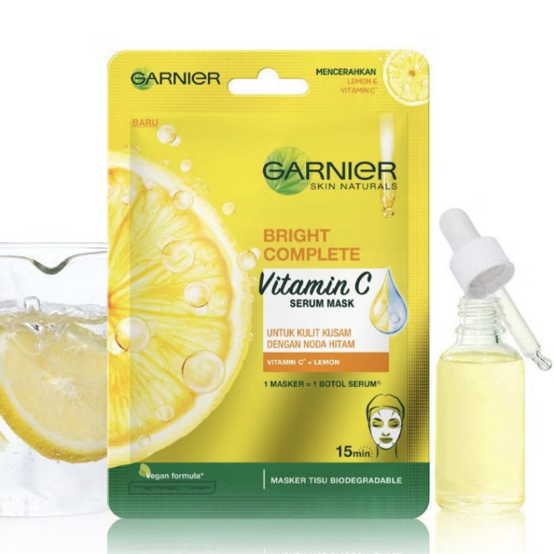 การ์นิเย่ มาส์กหน้า[1แผ่น]🚀ส่งด่วน โค้ดลด ส่งฟรี Serum Mask