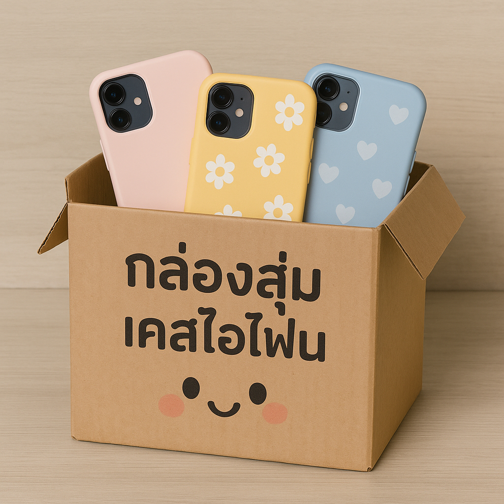 กล่องสุ่มเคสไอโฟน 5 ชิ้น เคสไอโฟน มีไอโฟน 6 ถึง ไอโฟน 14pro max