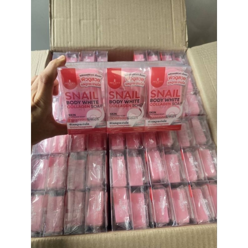 Snail Body White Collagen Soap 80g
