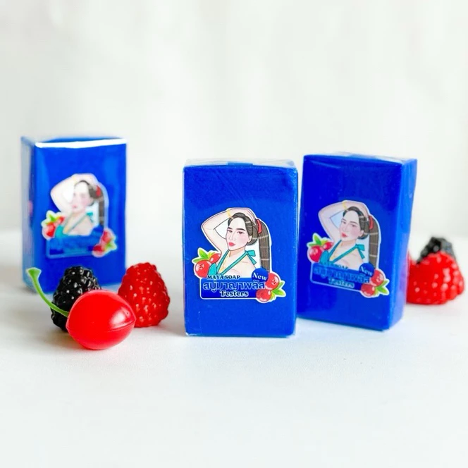 (ของแท้ ตะกร้าบริษัท) สบู่มายา สีฟ้า โกจิเบอรี่ มาญา มายาฟ้า สบู่มาญา