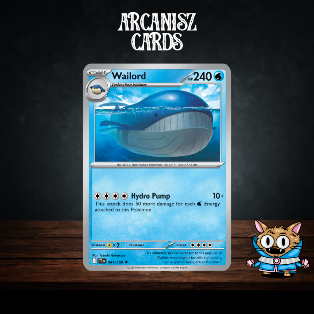 Wailord Pokemon Journey Together 041/159 การ์ดโปเกม่อนภาษาอังกฤษ
