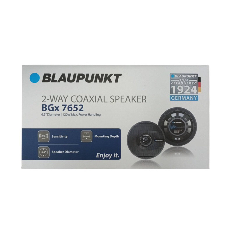 ลำโพงรถยนต์ BLAUPUNKT BGx 7652 ขนาด 6.5 นิ้ว 2-Way Coaxial Speaker กำลังขับสูงสุด 120W