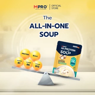 MPRO ซุปโปรตีนสูง ผสมวิตามิน B รวม ทำจากเนื้อไก่แท้ๆ อร่อย ทานง่าย ไม่ฝืดคอ -รสเห็ดแชมปิญอง 175 กรัม
