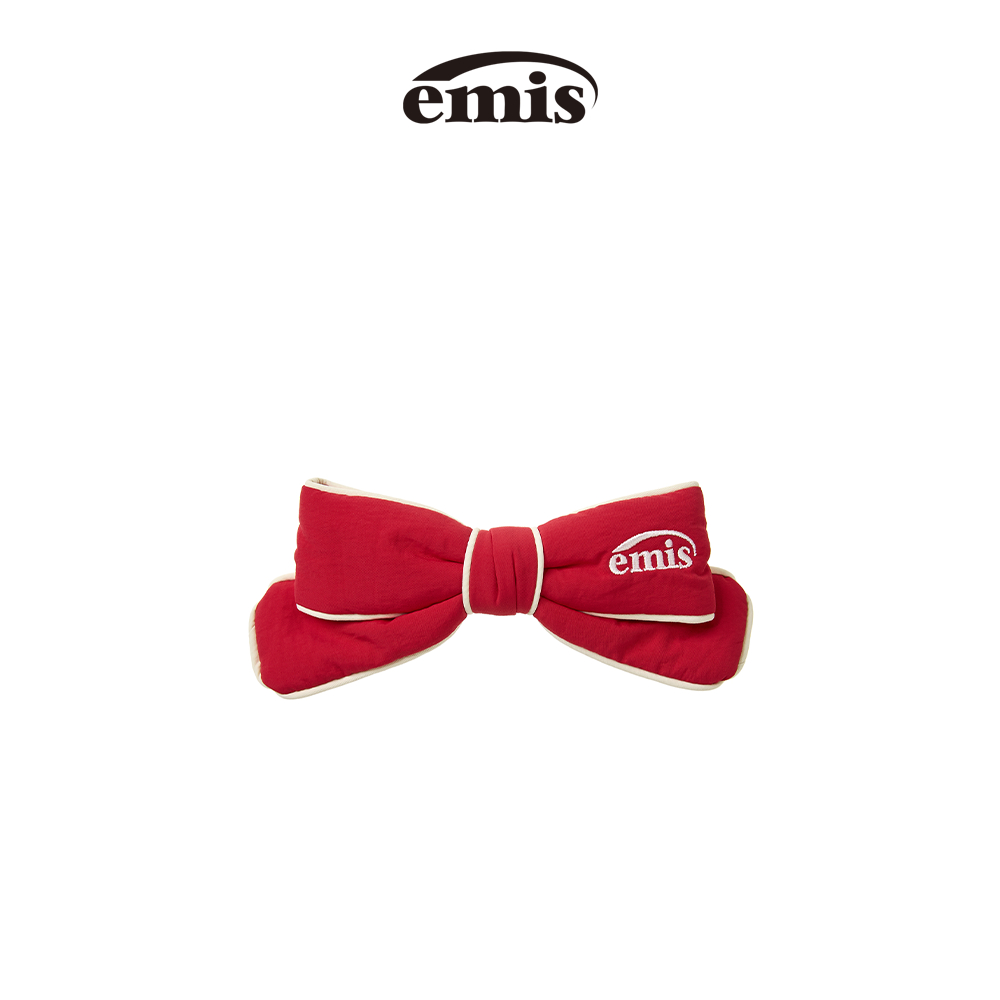 EMIS - NYLON PADDED RIBBON HAIRPIN (BLACK , IVORY , PINK ,RED)