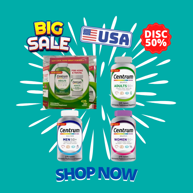 Imported from USA Centrum Adults Multivitamin ,Centrum Silver Women 50+ ,Centrum Silver Men 50+