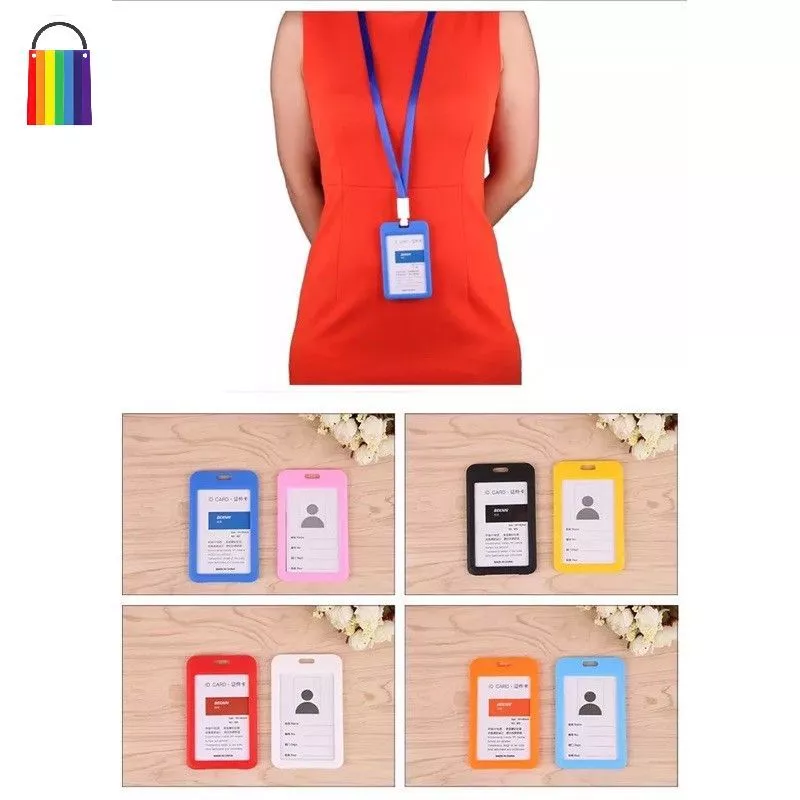 กรอบใส่บัตรแนวตั้ง แนวนอน พร้อมสายห้อยคอ thumbnail 6