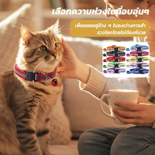 ปลอกคอแมวนิรภัย ปอกคอแมว ปลอกคอแมวเด็ก ปลอกคอสุนัข คอลล่าแมว สะท้อนแสง ปลอกคอ คอล่าแมว ปลอดคอแมว หมา 12สี ปรับขนาดได้
