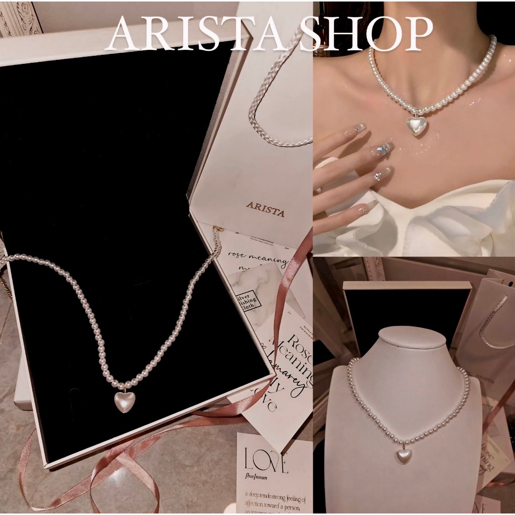 ❌พร้อมส่ง ส่งไว❌สร้อยคอมุก ARISTA x heart pearl