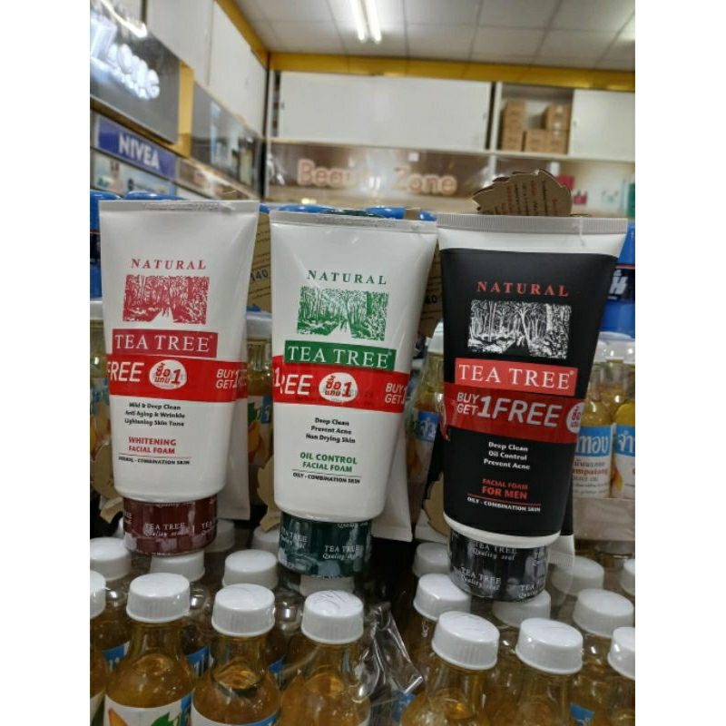 ทีทรีTeaTreeโฟมล้างหน้าซื้อ1แถม1ขนาด140g.