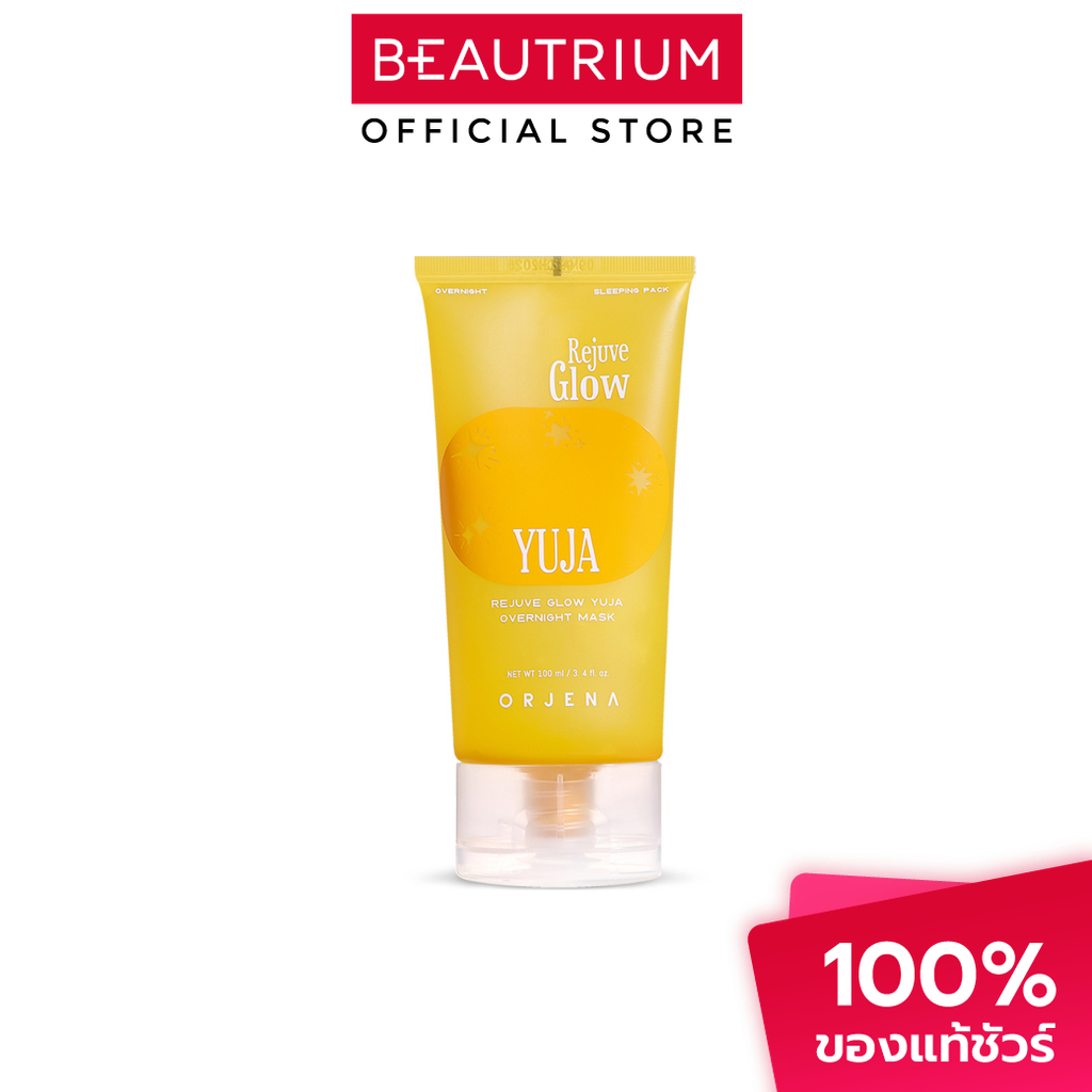 ORJENA Rejuve Glow Yuja Overnight Mask ผลิตภัณฑ์มาส์กหน้า 100ml