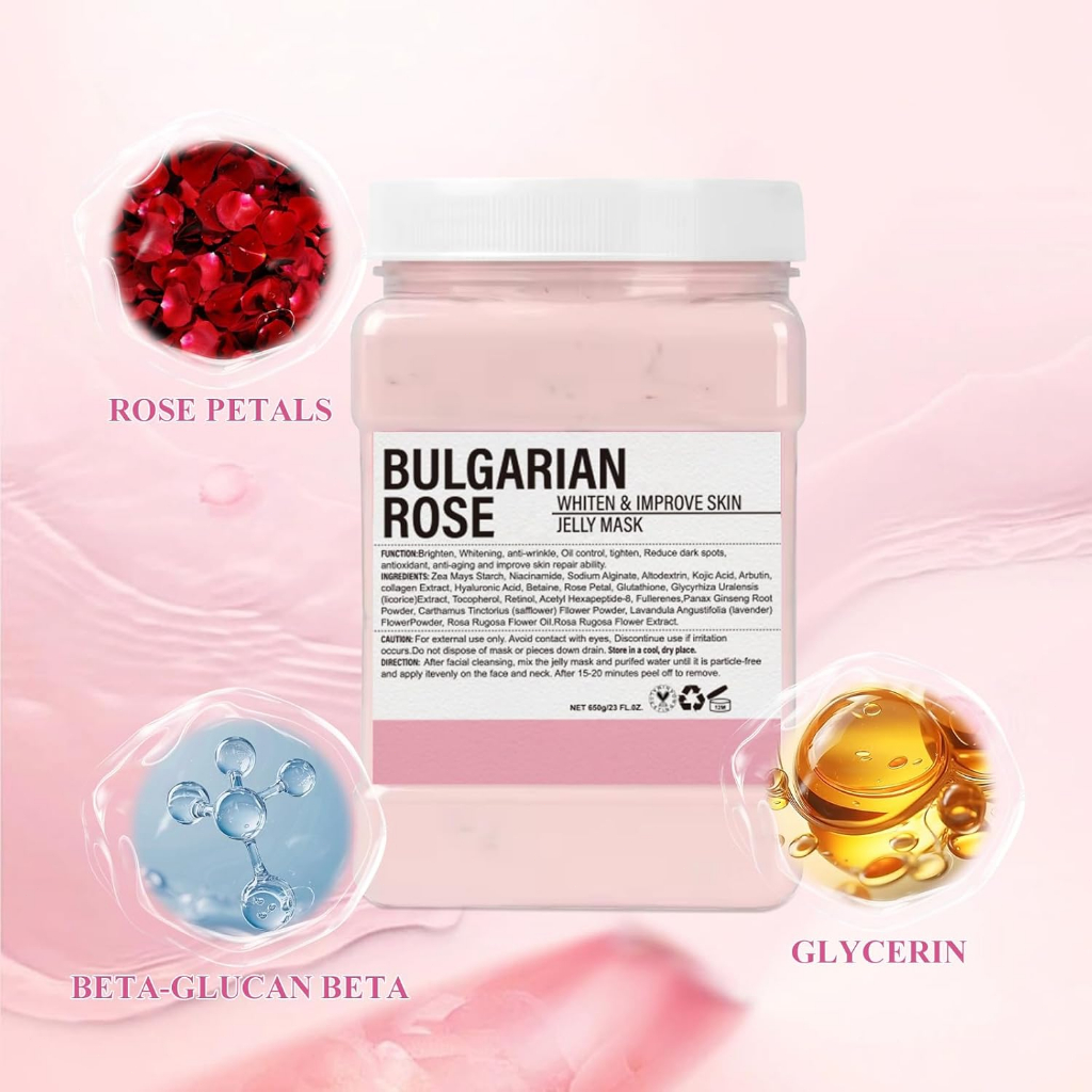 Jelly Mask, Powder Face Masks, for Face Moisturizing,Smoothing,Deep Cleaning,Oil Contral, 650g
