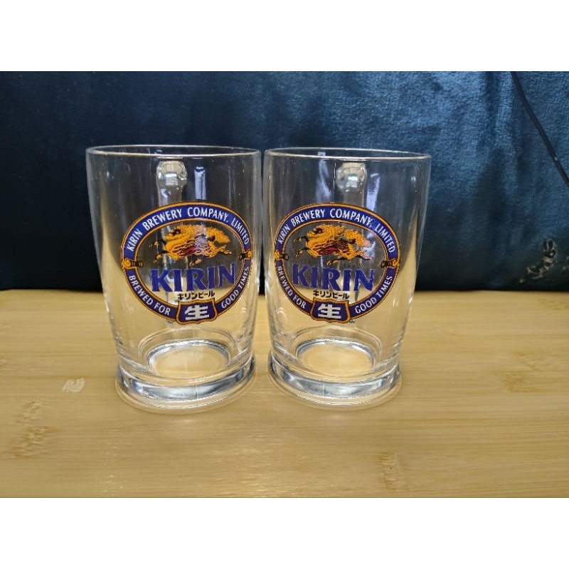 ★KIRIN★แก้วเบียร์ Kirin ดีไซน์ย้อนยุคดั้งเดิม
