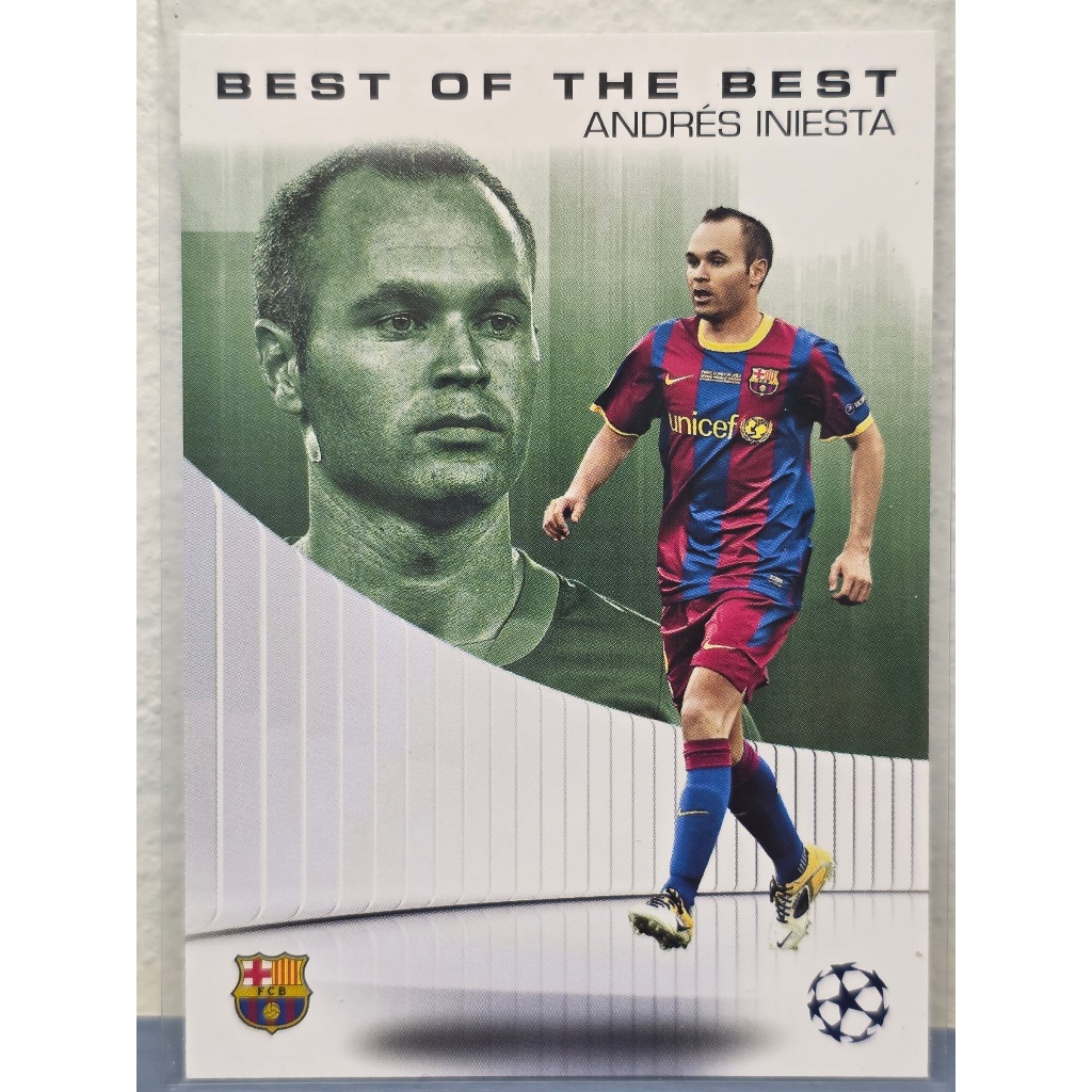 การ์ดฟุตบอล Andreas Iniesta (Best of the best) ของแท้100% ภาพถ่ายจากสินค้าจริง