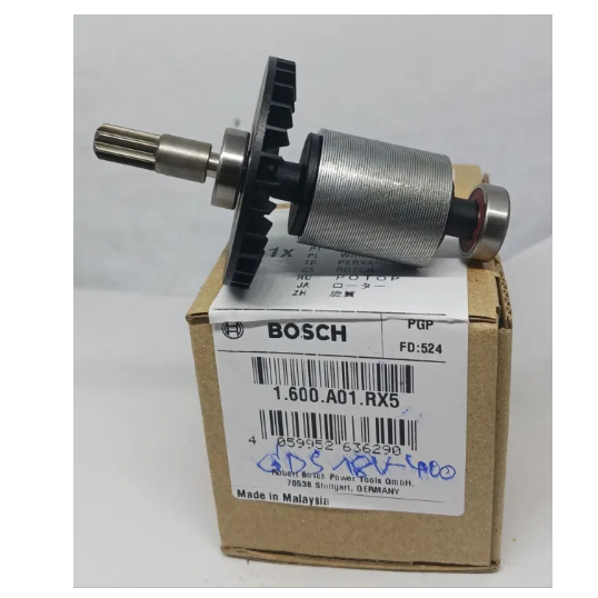 Bosch อะไหล่ทุ่นมอเตอร์สว่านไร้สาย 18 โวลล์ รุ่น GDS 18V-400 part no 1600A01RX5 อะไหล่แท้