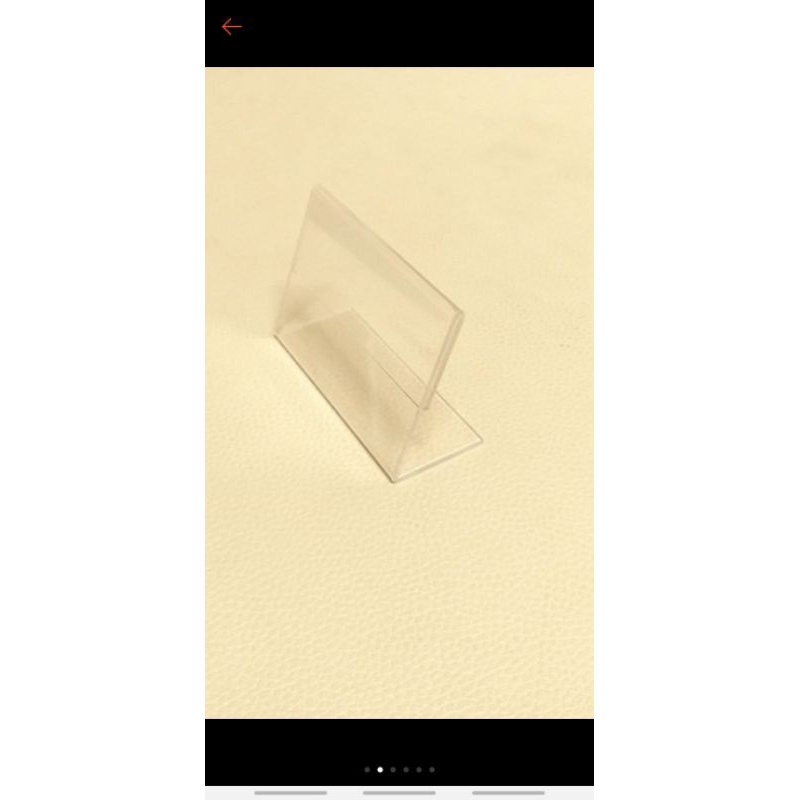 แสตนอะคริลิค ป้ายราคา ทรงแนวตั้ง ขนาด 6 × 10 ซม.  ป้ายสอดกระดาษ ป้ายใส่นามบัตร แสตนป้ายอะคริลิค มีทั้งแนวตั้งและแนวนอน - รูปที่ 4