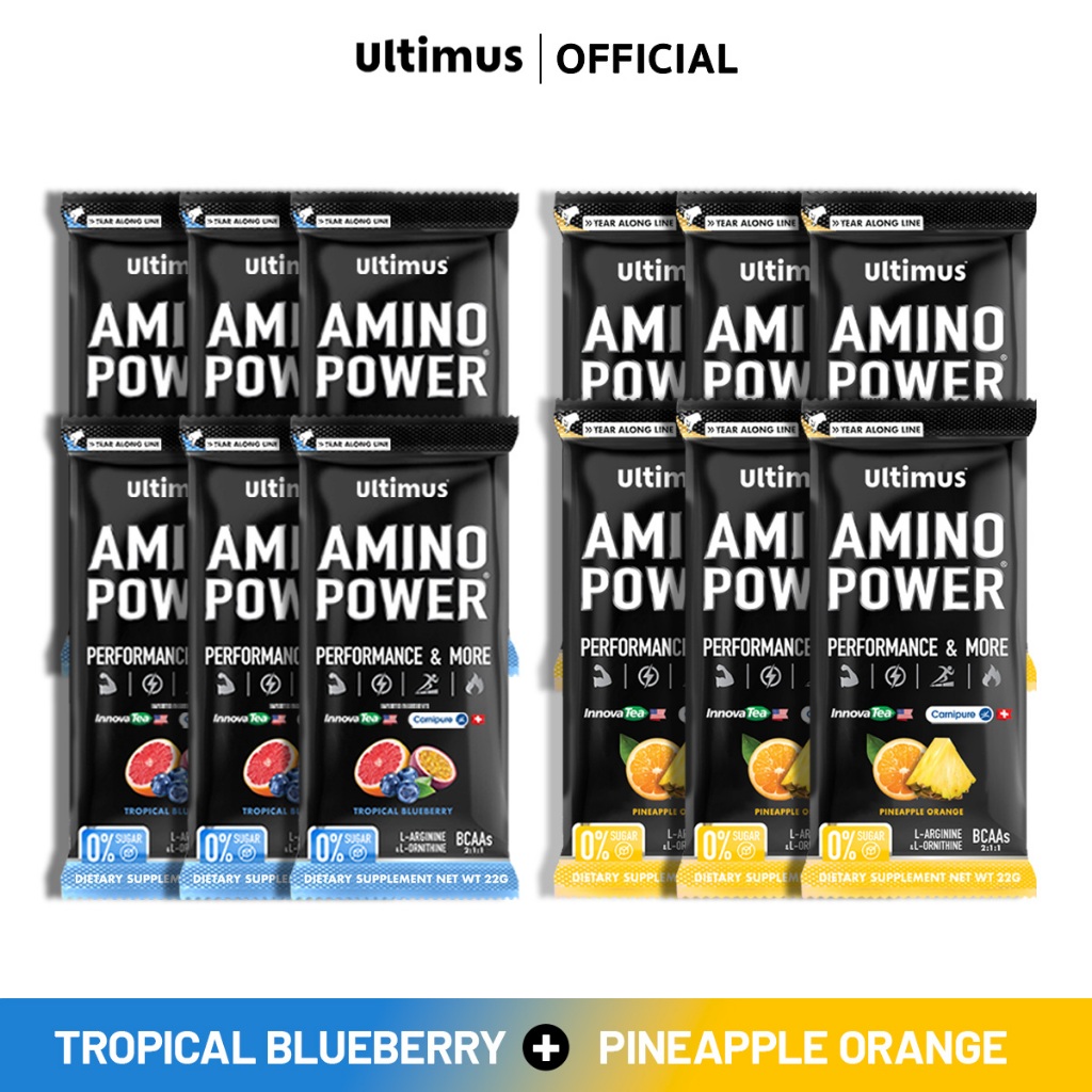 Ultimus Amino Power (Active BCAAs 2:1:1) Pineapple Orange Flavor 1 กระปุก ขนาด352g