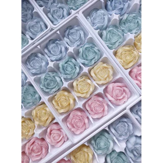 🌸 พิมพ์วุ้นซิลิโคนลายดอกไม้พรีเมียม – ขนาด 5 ซม. 🌸 ลายสวยคมชัด กุหลาบจีบ