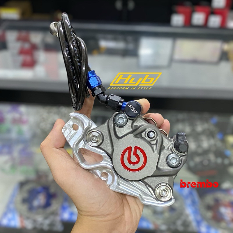 ชุดดิสเบรคหน้าWave/Lead/Giorno/Vespa/Grand Bremboแท้ ปักข้าเทาโลโก้แดง ชุดสายถักหัวHybแท้ พร้อมขาจับปั๊ม

<p>“><center></p>
<h4></h4>
<p><p><font color=