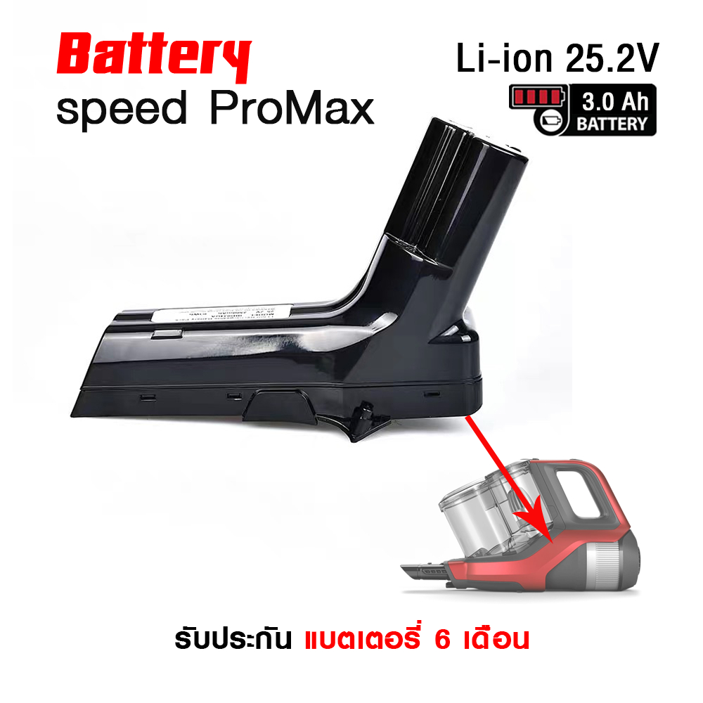 แบตเครื่องดูดฝุ่น ทดแทน Philips SpeedPro Max 25.2V 3000mAh