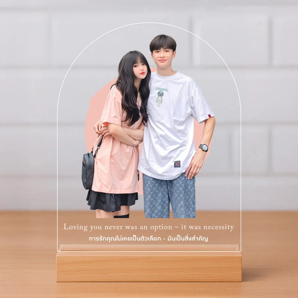 รูปสกรีน UV บนฐานไม้ ของขวัญวันเกิด ของขวัญให้แฟน thumbnail 3