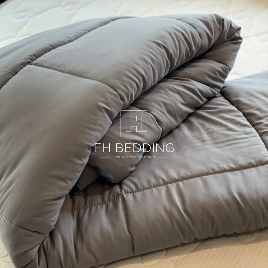[FH] Full Setชุดผ้าปูที่นอน ผ้านวม ปลอกข้างเก็บความเย็นแบบครบเช็ท รุ่นNano Silk 500 Thread ราคา ถูกที่สุด ดีลบีเคเค แกลเลอรีภาพที่ 8