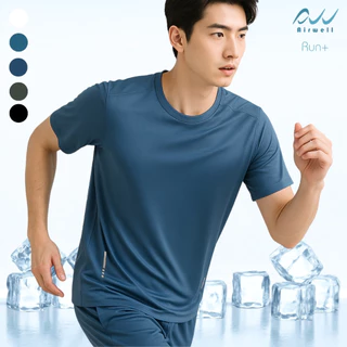 AIRWELL เสื้อยืดแขนสั้นติดแอร์ รุ่น Run+ เนื้อผ้ายืดบางเบา เสื้อออกกำลังกาย ระบายอากาศดี เย็นสบายทรงสวย ใส่ได้ทั้งช-ญ