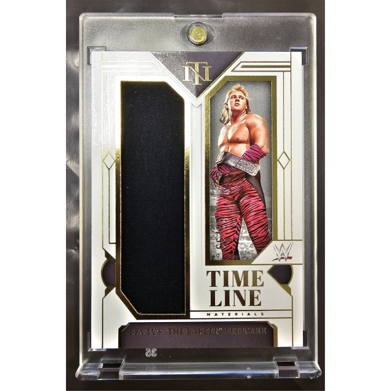 Panini:พานินี่-การ์ดชิ้นส่วนชุดมวยปล้ำ ของ Brutus "the barber" Beefcake (WWE) Run.66/99