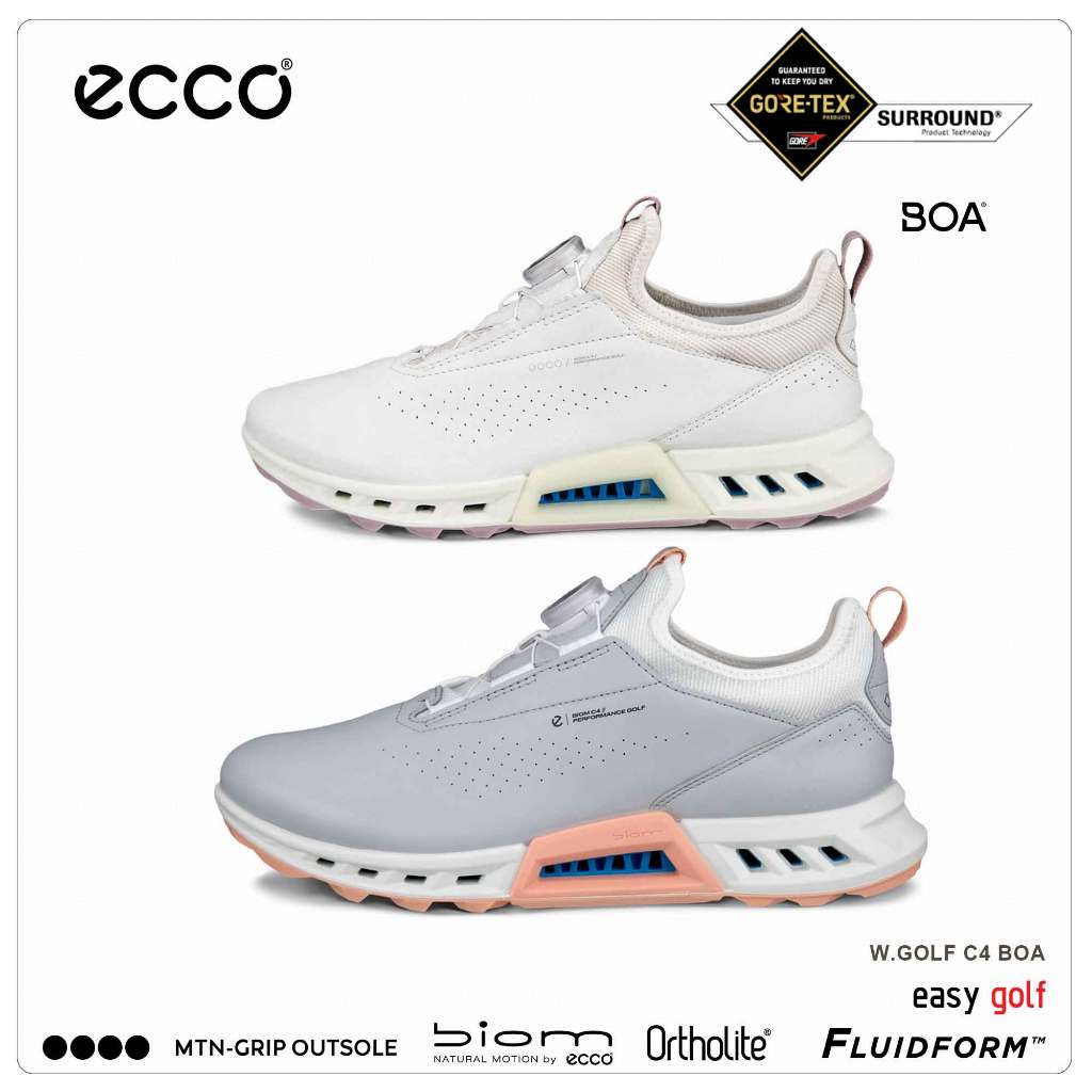 ECCO  C4 BOA WOMEN ECCO GOLF SHOES รองเท้ากีฬากอล์ฟผู้หญิง SS25