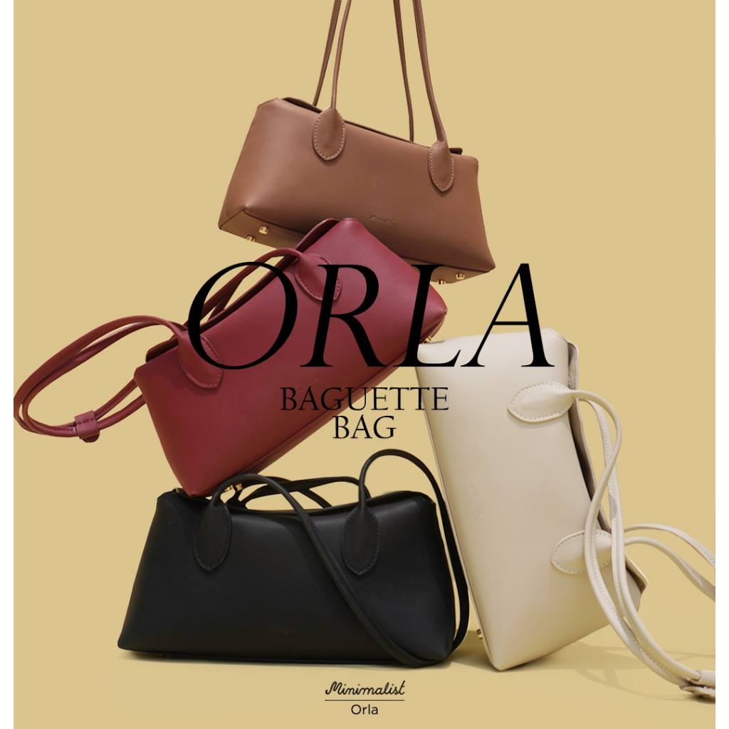 𝐌𝐈𝐍𝐈𝐌𝐀𝐋𝐈𝐒𝐓 กระเป๋าหนังรุ่น Orla baguette bag ทรงยาวสุดชิค ที่เบา จุ และทนรอยขีดข่วนได้ดี