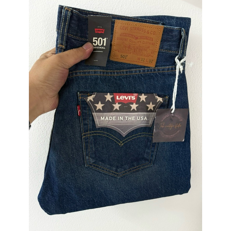 Levi’s 501 bigE premium ริมแดง Made in USA Szie 32/32 (ขนาดจริงดูตรงรายละเอียดสินค้า)