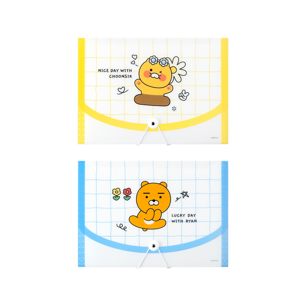 KAKAO Say-Cheese 12 Pocket Expanding File Folder - Ryan แฟ้มใส่เอกสาร