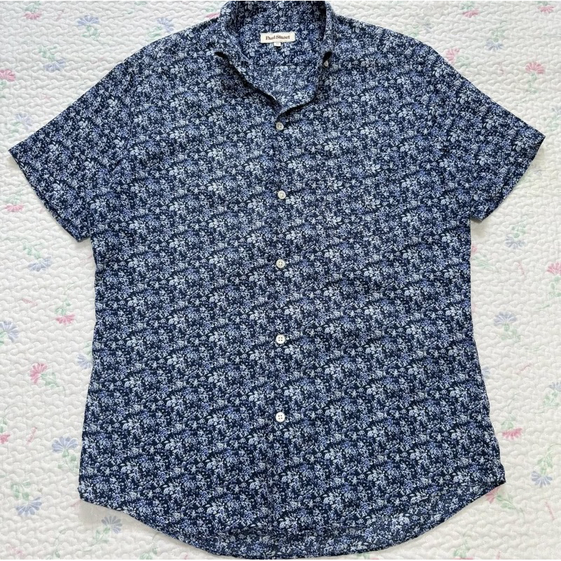 Paul Stuart Button Down Short Sleeve Shirt