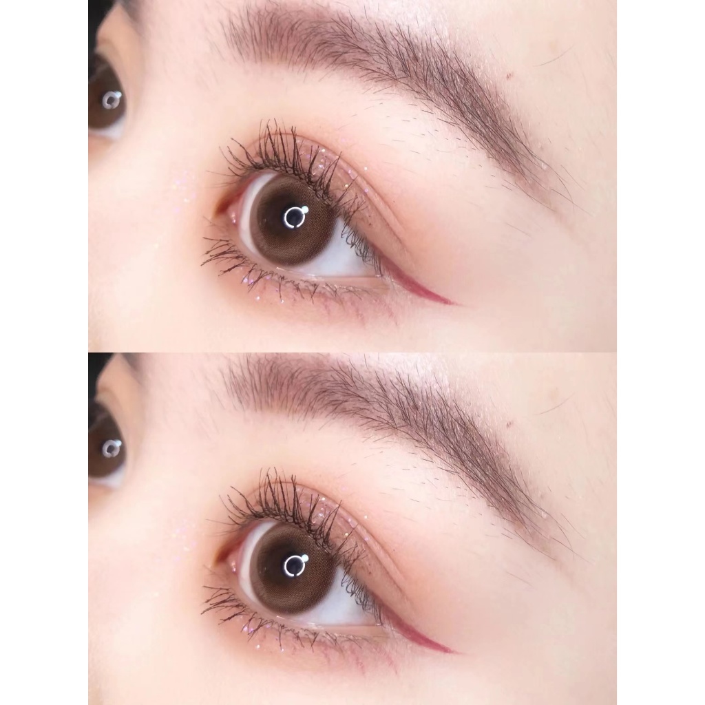 [-1.00-8.00] Midroo แว่นตาสายตาสั้น คอนแทก คอนแทคเลนส์ตาหวาน MilkToffee Brown-14.2mm - รูปที่ 2