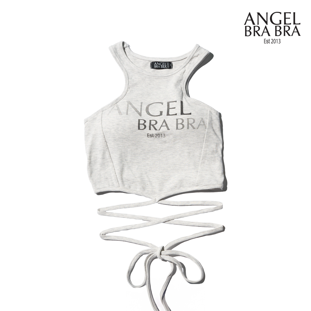 ANGELBRABRA - เสื้อกล้ามผูกเอว พร้อมบรา ทรง fashion Twist - รูปที่ 3