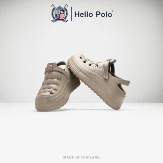 Hello Polo รองเท้าหัวโตผู้หญิง รองเท้าแตะผู้หญิงแฟชั่น พื้นหนานุ่ม แบบรัดส้น ลำลอง กันลื่น วัสดุEVA ส้นหนา 5.5 ซม HP8050