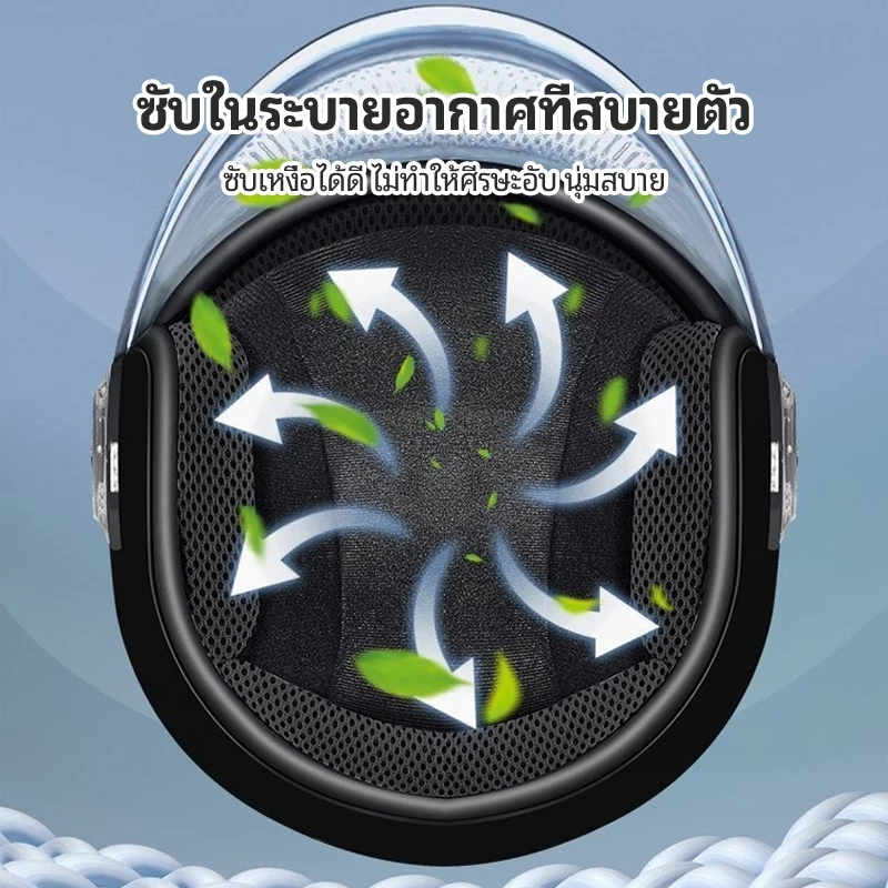 VOVOVA หมวกกันน็อคกันลมกันน้ำ UV400 สำหรับรถจักรยานยนต์ thumbnail 5