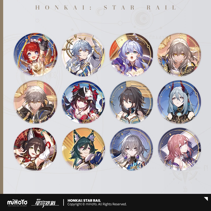 [ พร้อมส่ง / Official ] Honkai Star Rail Badge - Harmony path ฮงไค สตาร์เรล เข็มกลัด ตัวละคร ประสาน Robin Sparkle