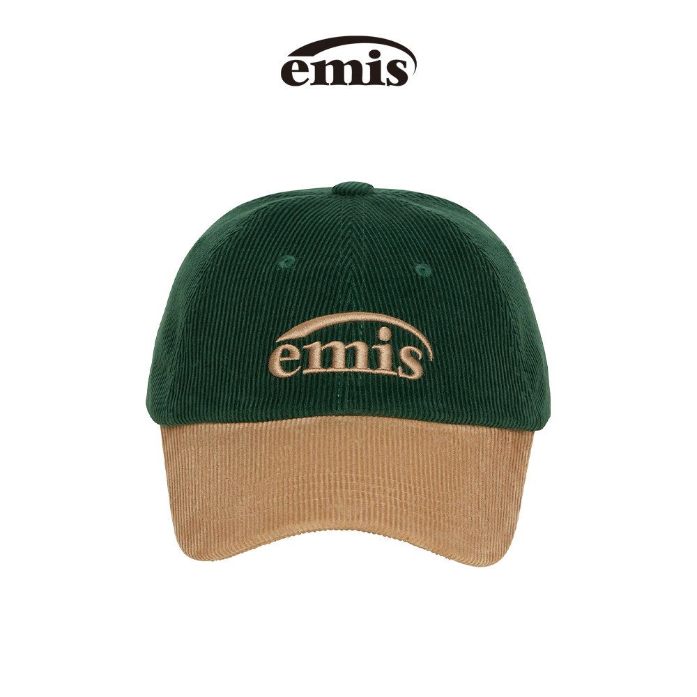EMIS - CORDUROY TWO-TONE BALL CAP (BLACK , BLUE , GREEN , MUSTARD , NAVY , WINE, LIGHT PINK)