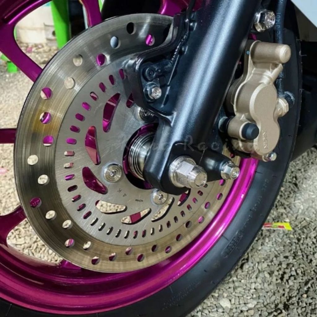 แกนล้อหน้า+บูทล้อหน้า GIORNO สแตนเลสแท้ ไม่เป็นสนิม ใส่ได้เลยตรงรุ่น แกนล้อจีโอโน่ (แกนล้อหัวปิดลายสนาม+บูทล้อหน้า 1คู่) - รูปที่ 7