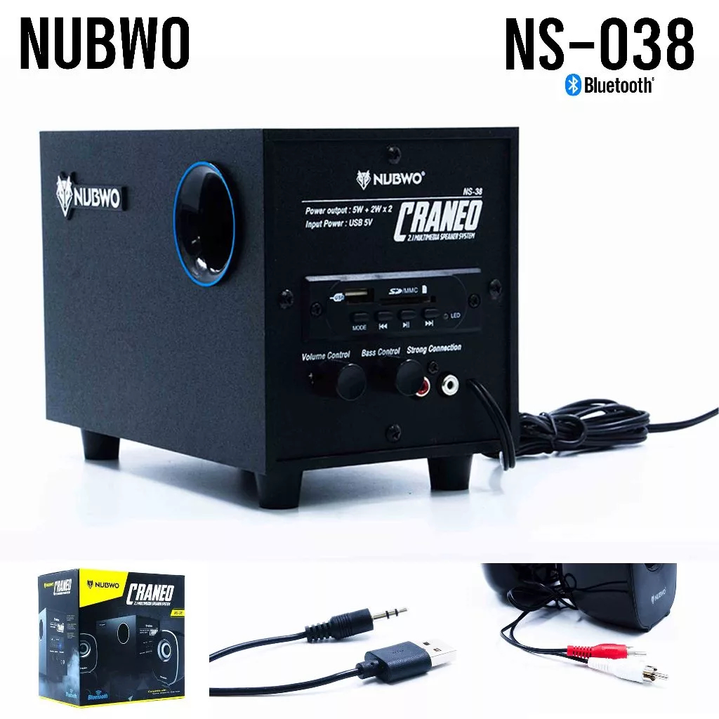 มีส่งด่วน NUBWO รุ่น Ns 38 ลำโพง bluetoothได้ AUX ได้ เสียบCardได้ เสียบ Flash Drive ได้ ปรับเบสได้ ราคา ถูกที่สุด ดีลบีเคเค แกลเลอรีภาพที่ 9