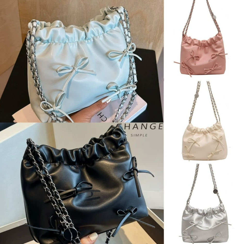 พร้อมจัดส่ง ทรงบักเก็ต สไตล์เกาหลี แฟชั่นมาใหม่ สีสวยสีสด (GC-150)กระเป๋าสะพายไหล่ สะพายข้าง