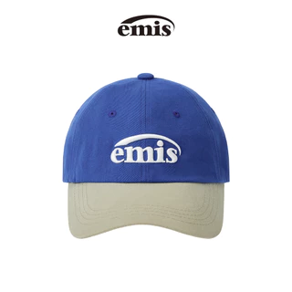 EMIS -NEW LOGO MIX BALL CAP(RENEWAL)(BEIGE/BLACK,BEIGE/BLUE,BEIGE/BROWN ,BEIGE/GREEN,BEIGE/NAVY ,BEIGE/RED ,BEIGE/WINE)