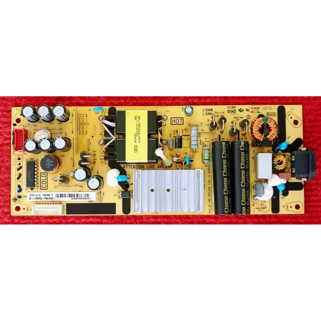 เพาเวอร์ซัพพลาย ทีวี TCL  รุ่น 43P8 , LED43P65US , 43T6 , 43 LINE TV พาสบอร์ด 08-L12NWA2-PW210AA